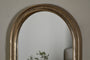 Mbwa Oval Mirror - Antique Brass