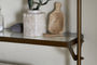 Karura Wall Shelves with Towel Rail - Antique Brass