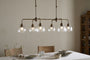 Kakira Chandelier Pendant - Antique Brass & Clear