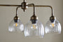 Kakira Chandelier Pendant - Antique Brass & Clear