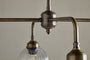 Kakira Chandelier Pendant - Antique Brass & Clear