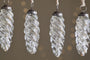 Athardi Drop Bauble - Antique Silver - (Set of 4)