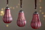Pannee Drop Baubles - Merlot (Set of 4)