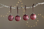 Pannee Round Baubles - Merlot (Set of 4)