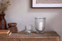 Nia Recycled Glass Candle Holder - Clear