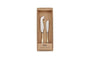 Osko Cheese & Butter Knife Set - Brushed Gold (Set of 2)