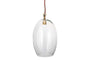 Otoro Recycled Glass Pendant - Clear - Large Oval