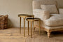 Rohia Cast Metal Side Table - Brass