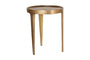 Rohia Cast Metal Side Table - Brass
