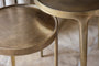 Rohia Cast Metal Side Table - Brass