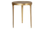 Rohia Cast Metal Side Table - Brass
