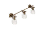 Rarni Ceiling Spotlight Bar - Antique Brass