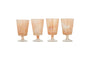 Shirali Marble Swirl Wine Glass - Apricot - (Set of 4)-Trade nkuku