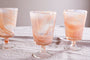 Shirali Marble Swirl Wine Glass - Apricot - (Set of 4)-Trade nkuku