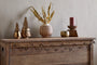 Tanu Mango Wood Beaded Garland - Brass & Ruby