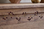Tanu Mango Wood Beaded Garland - Brass & Ruby