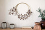 Tanu Layered Mango Wood Beaded Wreath - Brass & Ruby
