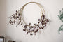 Tanu Layered Mango Wood Beaded Wreath - Brass & Ruby