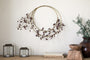 Tanu Layered Mango Wood Beaded Wreath - Brass & Ruby