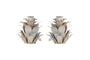 Elagalu Pine Cone Candle Holders - Zinc (Set of 2)