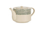 Juniper Drop 4 Person Teapot - Cream & Juniper