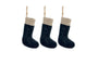 Karru Cotton Velvet Mini Stockings - Indigo (Set of 3)