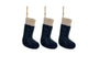 Karru Cotton Velvet Mini Stockings - Indigo (Set of 3)