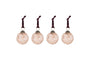 Nishan Pinched Baubles - Copper (Set of 4)