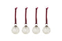 Nishan Pinched Baubles - Clear (Set of 4)