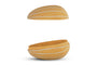 Surya Recycled Cotton Paper Side Opening Egg - Ochre & Cream