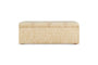 Aranya Cotton & Jute Upholstered Storage Bench - Natural
