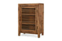 Ibo Reclaimed Wood Slatted Low Cabinet - Natural