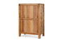 Ibo Reclaimed Wood Slatted Low Cabinet - Natural