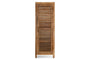 Ibo Reclaimed Wood Slatted Tall Cabinet - Natural