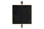Visala Swivel Wall Mirror - Antique Brass