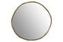 Mchanga Organic Shape Mirror - Antique Brass