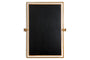 Mar Swivel Wall Mirror - Antique Brass & Natural