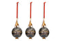 Kalira Baubles - Black & Brass (Set of 3)