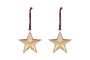Roshani Star Baubles - Antique Brass (Set of 2)
