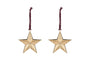Roshani Star Baubles - Antique Brass (Set of 2)