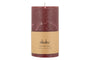 Rustic Soy Blend Pillar Candle - Dark Cherry - Large