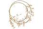 Tanu Layered Mango Wood Beaded Wreath - Brass & Natural