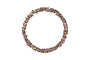 Tanu Mango Wood Beaded Wreath - Brass & Ruby