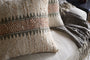 Zairya Jute & Cotton Cushion Cover - Natural & Rust