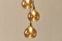 Ziva Statement Recycled Glass Cluster Pendant - Light Smoke Brown