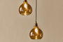 Ziva Recycled Glass Cluster Pendant -  Light Smoke Brown