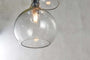 Ziva Recycled Glass Cluster Pendant - Clear