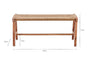 Amhara Acacia & Jute Woven Bench