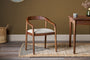 Anbu Acacia Upholstered Dining Chair - Washed Walnut