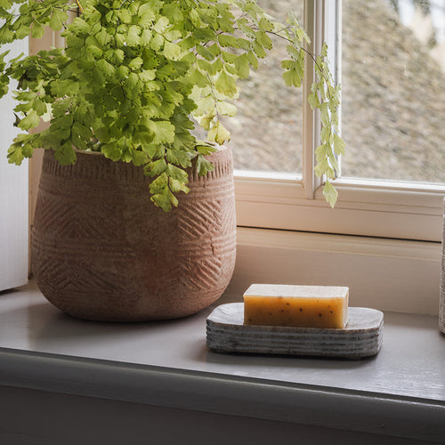 Asana Marble Soap Dish - Grey